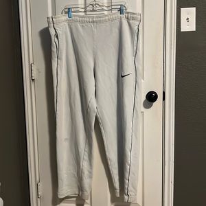Nike Basketball Uncompromising Excellence White Big And Tall Sweatpants Large